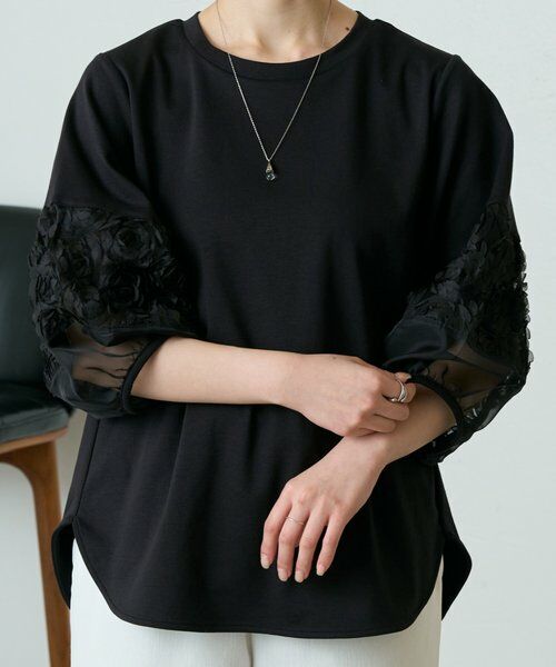 BEARDSLEY / ビアズリー カットソー | 《3/19(木)12：00予約開始》フリル刺繍ドッキングプルオーバー | 詳細17