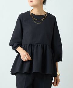 BEARDSLEY / ビアズリー シャツ・ブラウス | 《3/28(土)予約》ストレッチドビーペプラムプルオーバー《LIVETART》