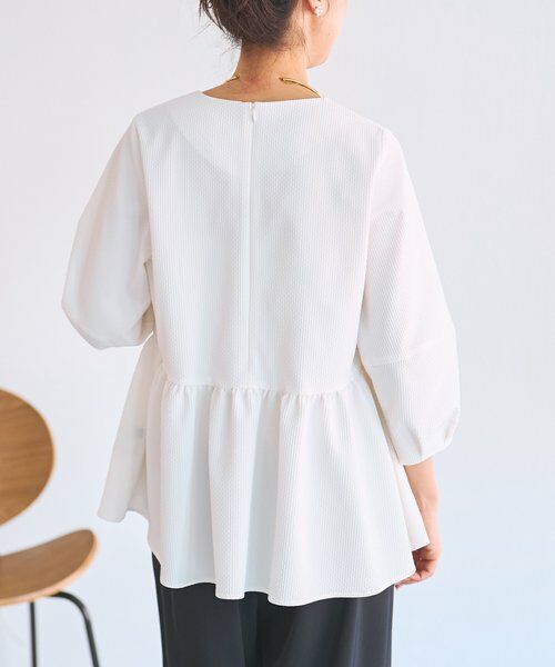 BEARDSLEY / ビアズリー シャツ・ブラウス | 《3/28(土)予約》ストレッチドビーペプラムプルオーバー《LIVETART》 | 詳細11