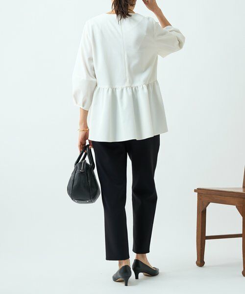 BEARDSLEY / ビアズリー シャツ・ブラウス | 《3/28(土)予約》ストレッチドビーペプラムプルオーバー《LIVETART》 | 詳細15