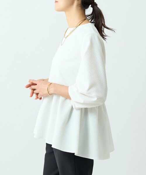 BEARDSLEY / ビアズリー シャツ・ブラウス | 《3/28(土)予約》ストレッチドビーペプラムプルオーバー《LIVETART》 | 詳細2