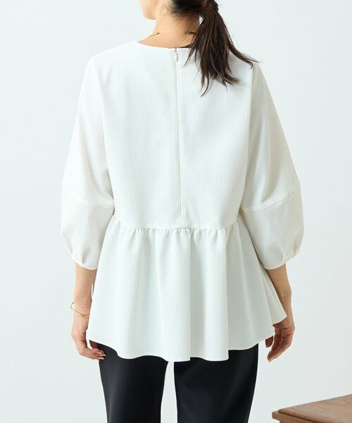 BEARDSLEY / ビアズリー シャツ・ブラウス | 《3/28(土)予約》ストレッチドビーペプラムプルオーバー《LIVETART》 | 詳細3