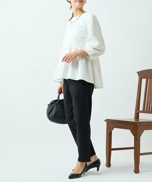 BEARDSLEY / ビアズリー シャツ・ブラウス | 《3/28(土)予約》ストレッチドビーペプラムプルオーバー《LIVETART》 | 詳細7