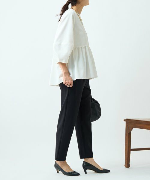 BEARDSLEY / ビアズリー シャツ・ブラウス | 《3/28(土)予約》ストレッチドビーペプラムプルオーバー《LIVETART》 | 詳細9