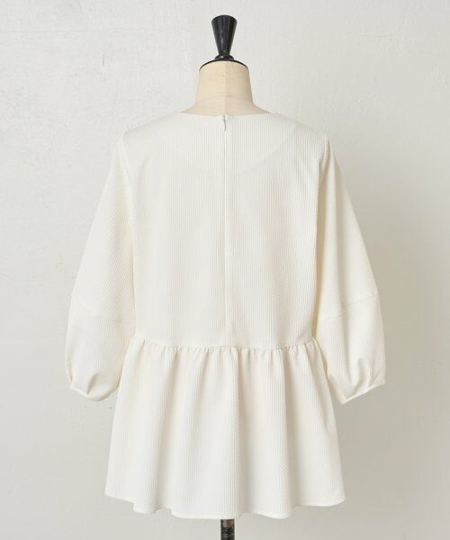 BEARDSLEY / ビアズリー シャツ・ブラウス | 《3/28(土)予約》ストレッチドビーペプラムプルオーバー《LIVETART》 | 詳細30