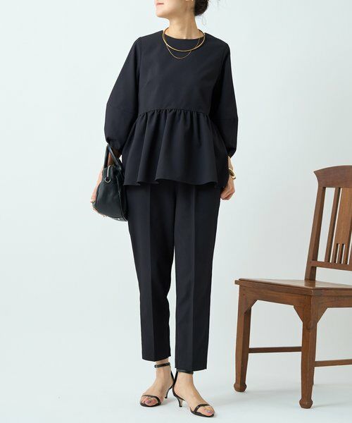 BEARDSLEY / ビアズリー シャツ・ブラウス | 《3/28(土)予約》ストレッチドビーペプラムプルオーバー《LIVETART》 | 詳細21