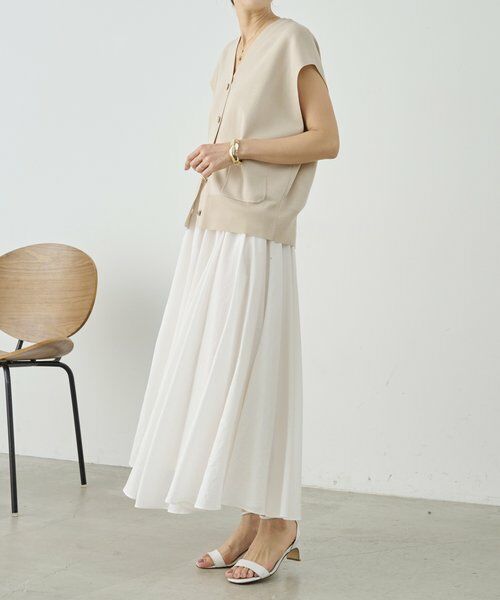 BEARDSLEY / ビアズリー ロング・マキシ丈スカート | リネン混フレアスカート《LIVETART》 | 詳細12