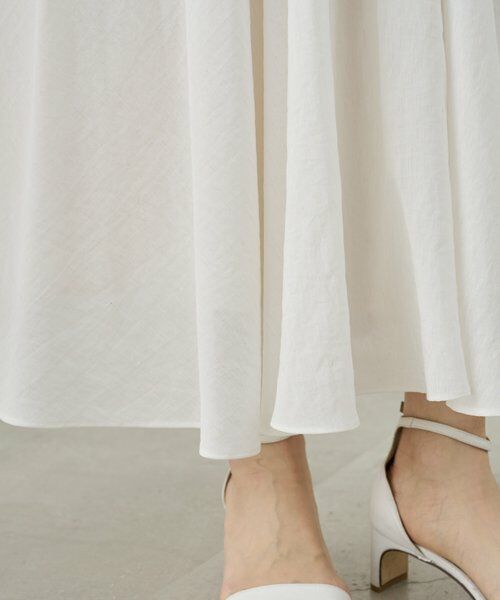 BEARDSLEY / ビアズリー ロング・マキシ丈スカート | リネン混フレアスカート《LIVETART》 | 詳細15