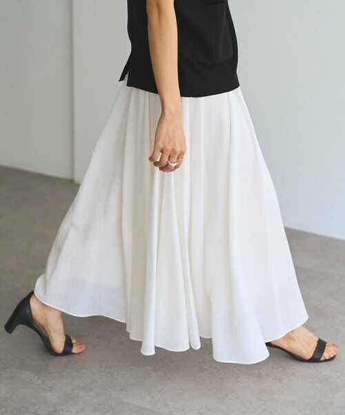 BEARDSLEY / ビアズリー ロング・マキシ丈スカート | リネン混フレアスカート《LIVETART》 | 詳細4