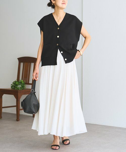 BEARDSLEY / ビアズリー ロング・マキシ丈スカート | リネン混フレアスカート《LIVETART》 | 詳細5