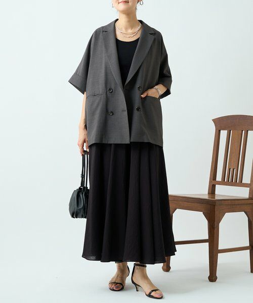 BEARDSLEY / ビアズリー ロング・マキシ丈スカート | リネン混フレアスカート《LIVETART》 | 詳細22