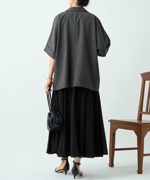 BEARDSLEY / ビアズリー ロング・マキシ丈スカート | リネン混フレアスカート《LIVETART》 | 詳細25