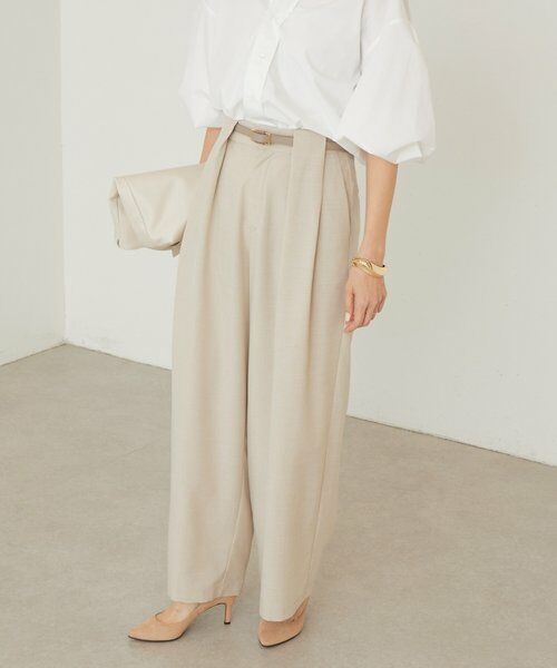 BEARDSLEY / ビアズリー その他パンツ | 《3/28(土)12時予約》エステルシャンブレータックパンツ《LIVETART》 | 詳細1