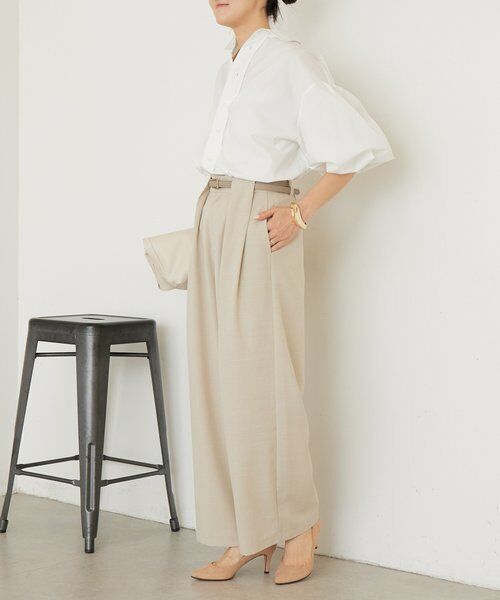 BEARDSLEY / ビアズリー その他パンツ | 《3/28(土)12時予約》エステルシャンブレータックパンツ《LIVETART》 | 詳細5