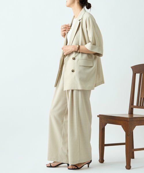 BEARDSLEY / ビアズリー その他パンツ | 《3/28(土)12時予約》エステルシャンブレータックパンツ《LIVETART》 | 詳細9