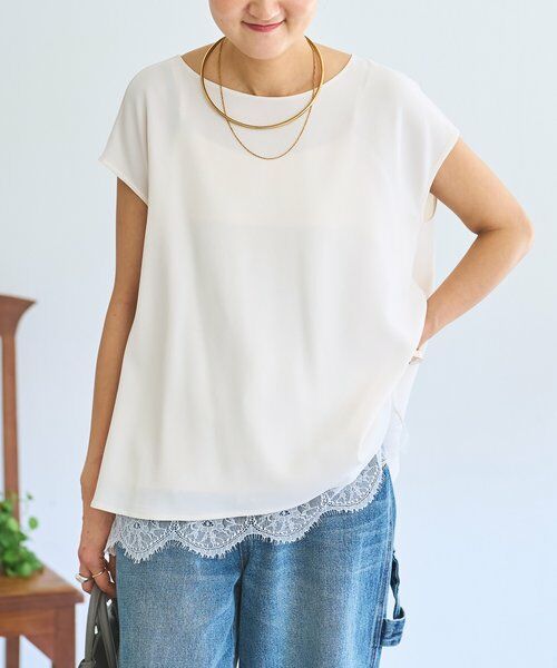 BEARDSLEY / ビアズリー シャツ・ブラウス | 《3/28(土)12時予約開始》バックサテンフレンチブラウス《LIVETART》 | 詳細14