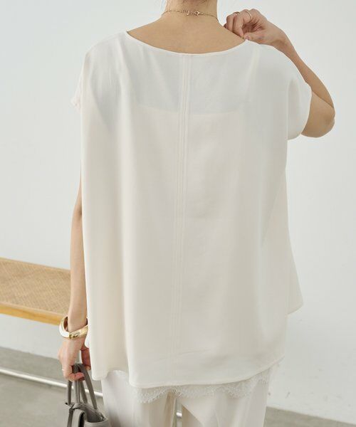 BEARDSLEY / ビアズリー シャツ・ブラウス | 《3/28(土)12時予約開始》バックサテンフレンチブラウス《LIVETART》 | 詳細8