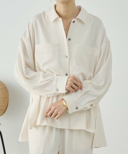 BEARDSLEY / ビアズリー シャツ・ブラウス | 《3/28(土)12：00予約開始》バックサテンフレアシャツ《LIVETART》 | 詳細16