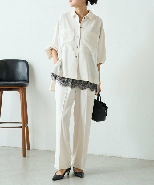 BEARDSLEY / ビアズリー シャツ・ブラウス | 《3/28(土)12：00予約開始》バックサテンフレアシャツ《LIVETART》 | 詳細8