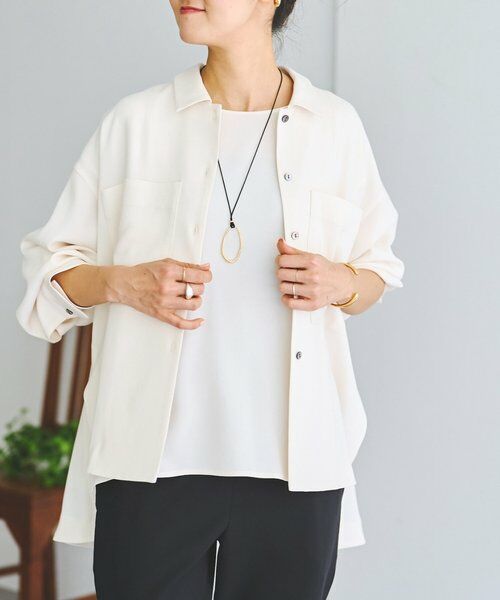 BEARDSLEY / ビアズリー シャツ・ブラウス | 《3/28(土)12：00予約開始》バックサテンフレアシャツ《LIVETART》 | 詳細9