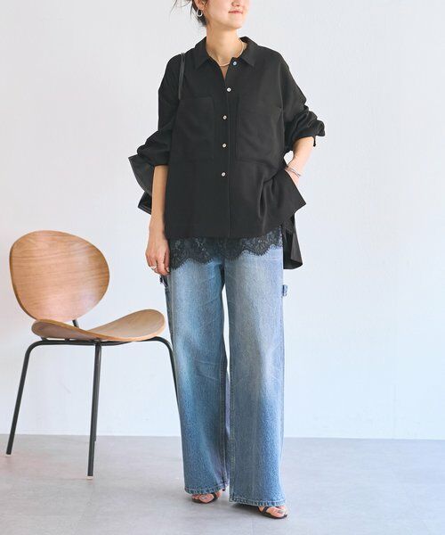 BEARDSLEY / ビアズリー シャツ・ブラウス | 《3/28(土)12：00予約開始》バックサテンフレアシャツ《LIVETART》 | 詳細29