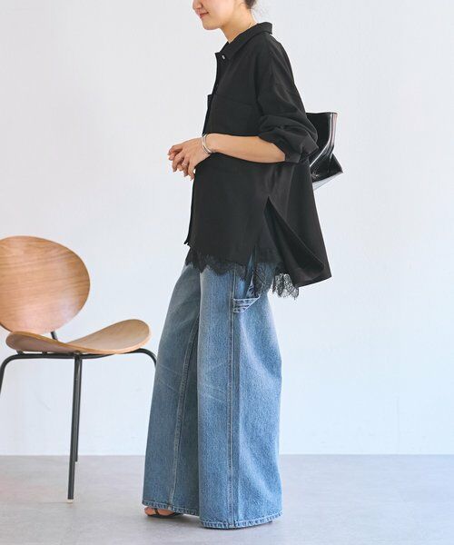 BEARDSLEY / ビアズリー シャツ・ブラウス | 《3/28(土)12：00予約開始》バックサテンフレアシャツ《LIVETART》 | 詳細30