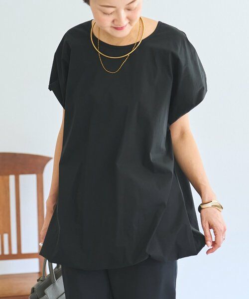 BEARDSLEY / ビアズリー シャツ・ブラウス | 《3/28(土)12：00予約開始》バルーンチュニック《LIVETART》（ブラック）