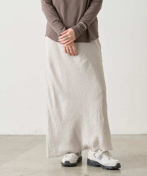 BEARDSLEY / ビアズリー ロング・マキシ丈スカート | 《4/21(火)12:00予約開始》アセテートバイヤススカート《FRIPIER》 | 詳細4