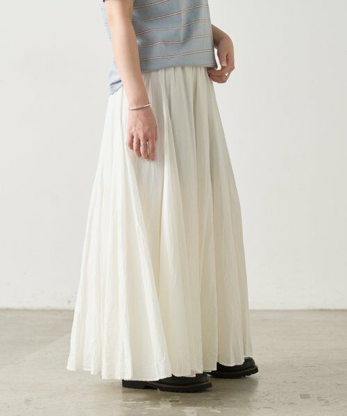 BEARDSLEY / ビアズリー ロング・マキシ丈スカート | 《4/21(火)12:00予約開始》ボイルフレアスカート《FRIPIER》 | 詳細3