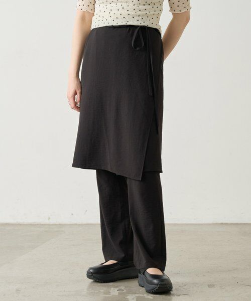 BEARDSLEY / ビアズリー その他パンツ | 《4/21(火)12:00予約開始》レイヤードパンツ《FRIPIER》（ブラック）