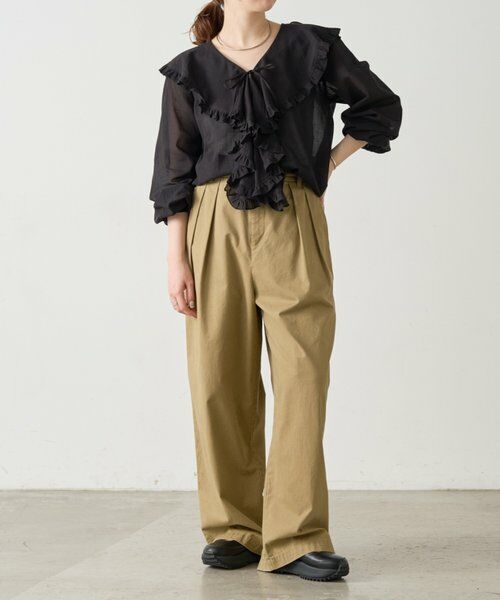 BEARDSLEY / ビアズリー その他パンツ | 《4/21(火)12:00予約開始》ウォッシュドチノ《FRIPIER》 | 詳細4