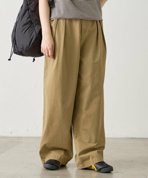 BEARDSLEY / ビアズリー その他パンツ | 《4/21(火)12:00予約開始》ウォッシュドチノ《FRIPIER》（キャメル）