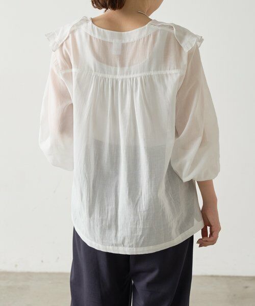 BEARDSLEY / ビアズリー シャツ・ブラウス | 《4/21(火)12:00予約開始》フリルハオリブラウス《FRIPIER》 | 詳細3