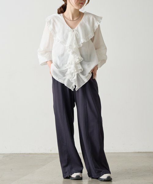 BEARDSLEY / ビアズリー シャツ・ブラウス | 《4/21(火)12:00予約開始》フリルハオリブラウス《FRIPIER》 | 詳細4