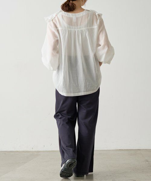 BEARDSLEY / ビアズリー シャツ・ブラウス | 《4/21(火)12:00予約開始》フリルハオリブラウス《FRIPIER》 | 詳細6