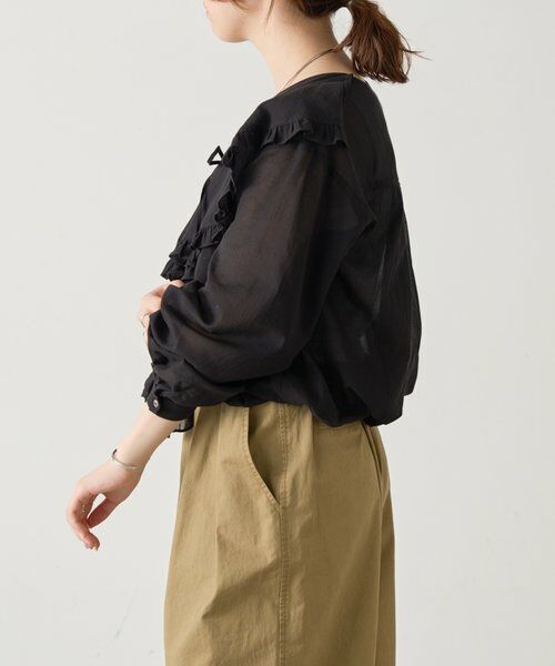 BEARDSLEY / ビアズリー シャツ・ブラウス | 《4/21(火)12:00予約開始》フリルハオリブラウス《FRIPIER》 | 詳細9