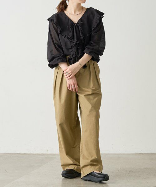 BEARDSLEY / ビアズリー シャツ・ブラウス | 《4/21(火)12:00予約開始》フリルハオリブラウス《FRIPIER》 | 詳細12