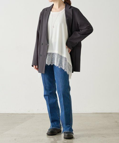 BEARDSLEY / ビアズリー キャミソール・チューブトップ | 《4/21(火)12:00予約開始》スソレースタンク《FRIPIER》 | 詳細4