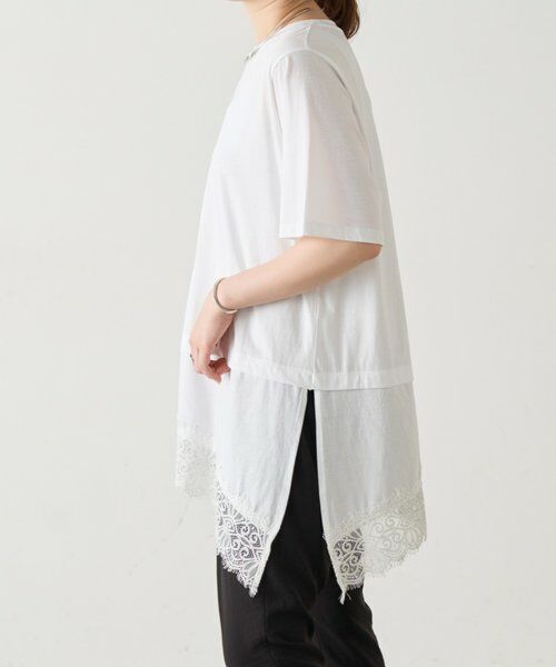 BEARDSLEY / ビアズリー カットソー | 《4/21(火)12:00予約開始》スソレースTee《FRIPIER》 | 詳細2