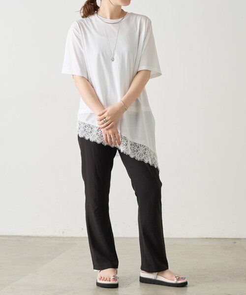 BEARDSLEY / ビアズリー カットソー | 《4/21(火)12:00予約開始》スソレースTee《FRIPIER》 | 詳細5