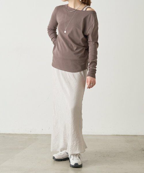 BEARDSLEY / ビアズリー カットソー | レースタンクレイヤーロンTee《FRIPIER》 | 詳細12