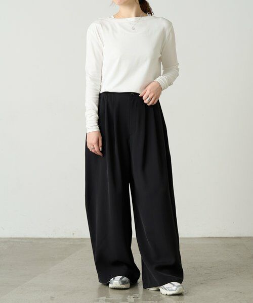 BEARDSLEY / ビアズリー カットソー | レースタンクレイヤーロンTee《FRIPIER》 | 詳細13