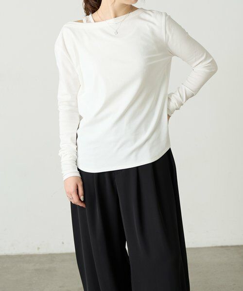 BEARDSLEY / ビアズリー カットソー | レースタンクレイヤーロンTee《FRIPIER》 | 詳細15