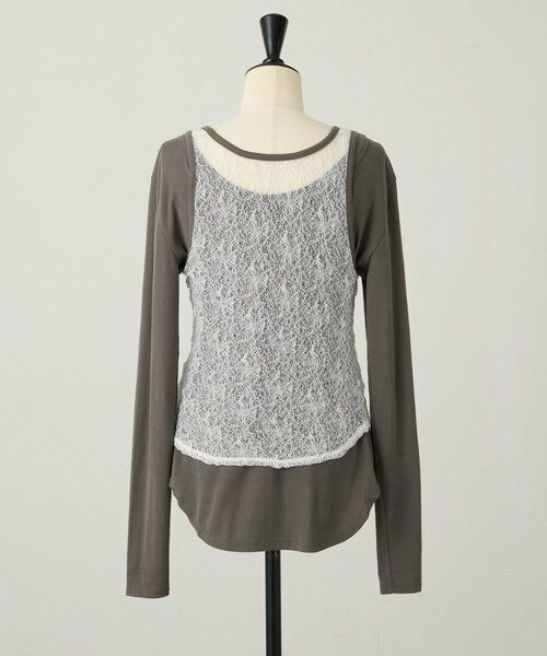 BEARDSLEY / ビアズリー カットソー | 《4/21(火)12時予約開始》レースタンクレイヤーロンTee《FRIPIER》 | 詳細20