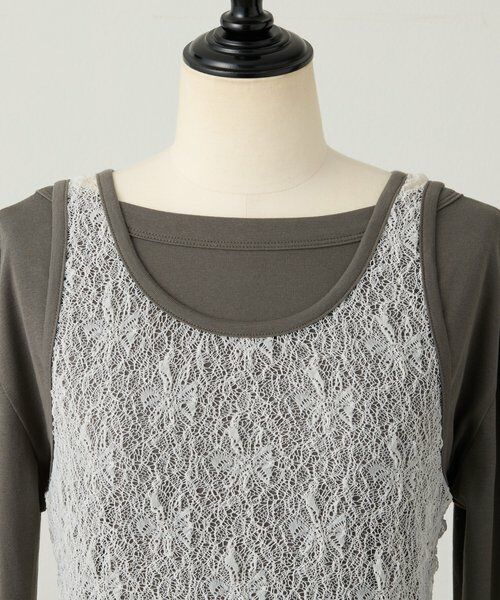 BEARDSLEY / ビアズリー カットソー | 《4/21(火)12時予約開始》レースタンクレイヤーロンTee《FRIPIER》 | 詳細21