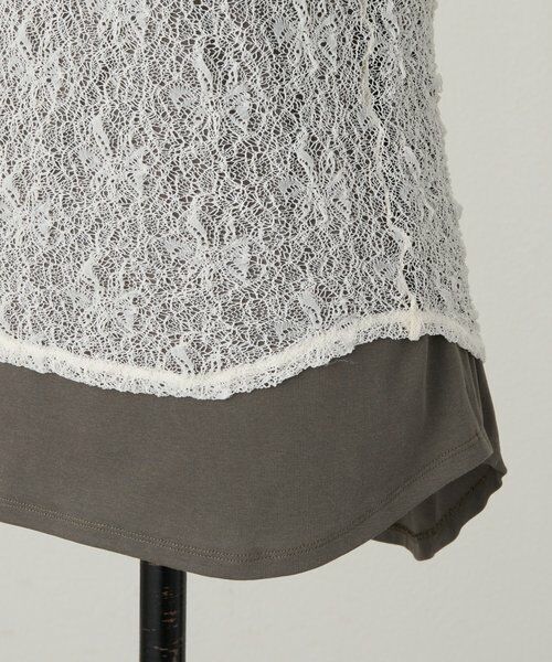 BEARDSLEY / ビアズリー カットソー | 《4/21(火)12時予約開始》レースタンクレイヤーロンTee《FRIPIER》 | 詳細23