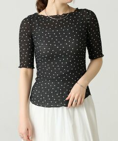 BEARDSLEY / ビアズリー カットソー | ドットシャーリングTブラウス《FRIPIER》