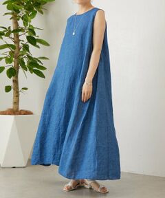 BEARDSLEY / ビアズリー ロング・マキシ丈ワンピース | 《5/2(土)12:00予約開始》15/リネン硫化染めワンピ
