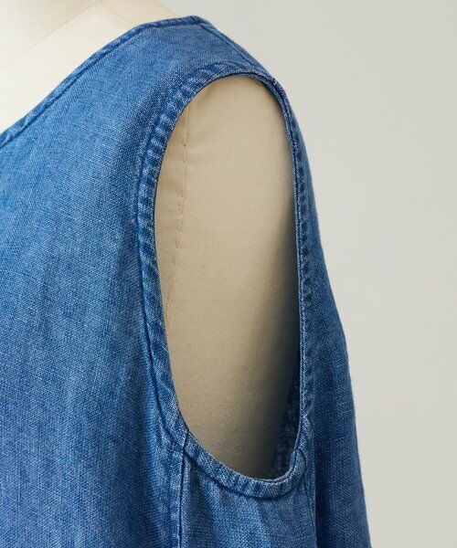 BEARDSLEY / ビアズリー ロング・マキシ丈ワンピース | 《5/2(土)12:00予約開始》15/リネン硫化染めワンピ | 詳細13