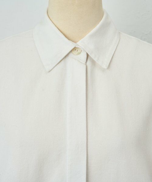 BEARDSLEY / ビアズリー シャツ・ブラウス | 《KHADI&CO》比翼コットンシャツ | 詳細5